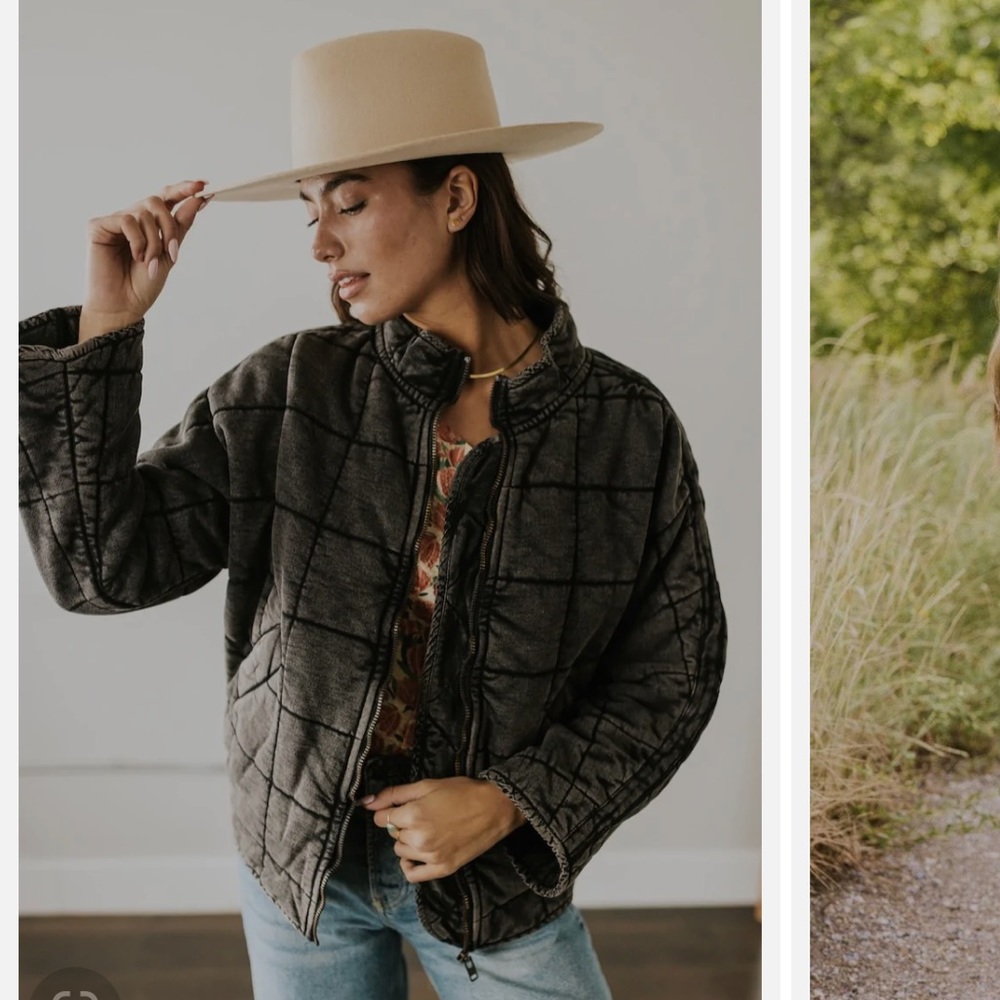 Free People Dolman Quilted Knit Jacket